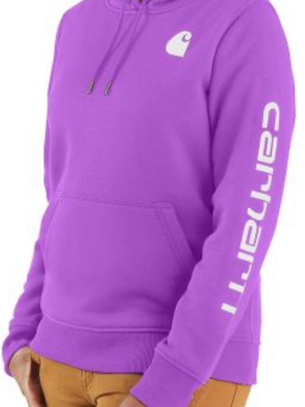 Carhartt Purple Logo Pullover Hoodie